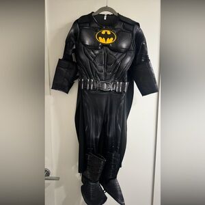 Batman kids Halloween costume 
Black and Yellow Superhero Costume